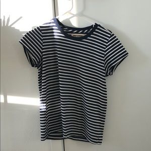 Madewell Rivet&Thread Navy Striped Shirt